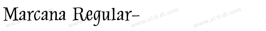 Marcana Regular字体转换